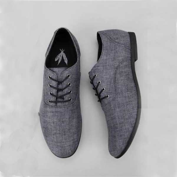 mens gray casual shoes