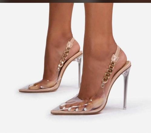 Clear Glass Slippers Cinderella Shoes Disney Wedding Princess Bridal High  Heels | eBay