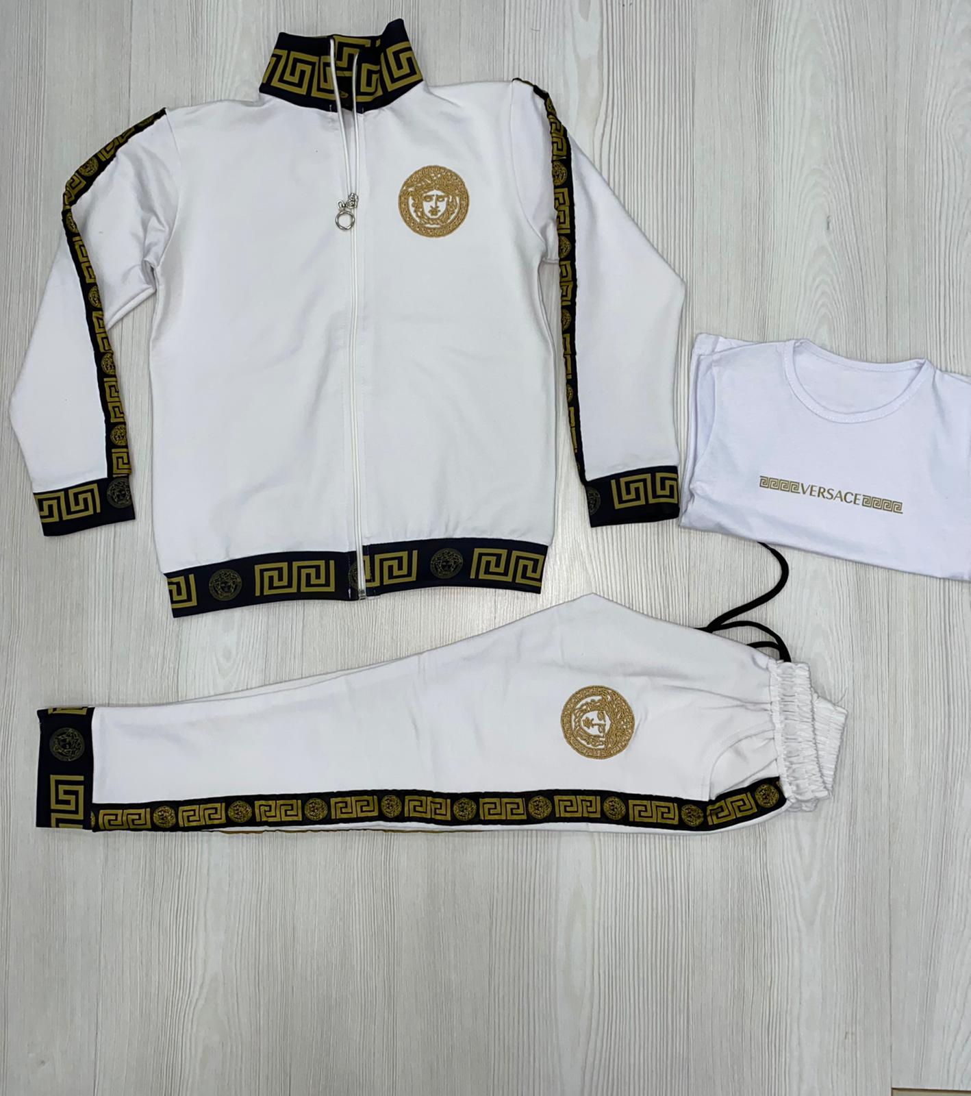 White sales versace tracksuit