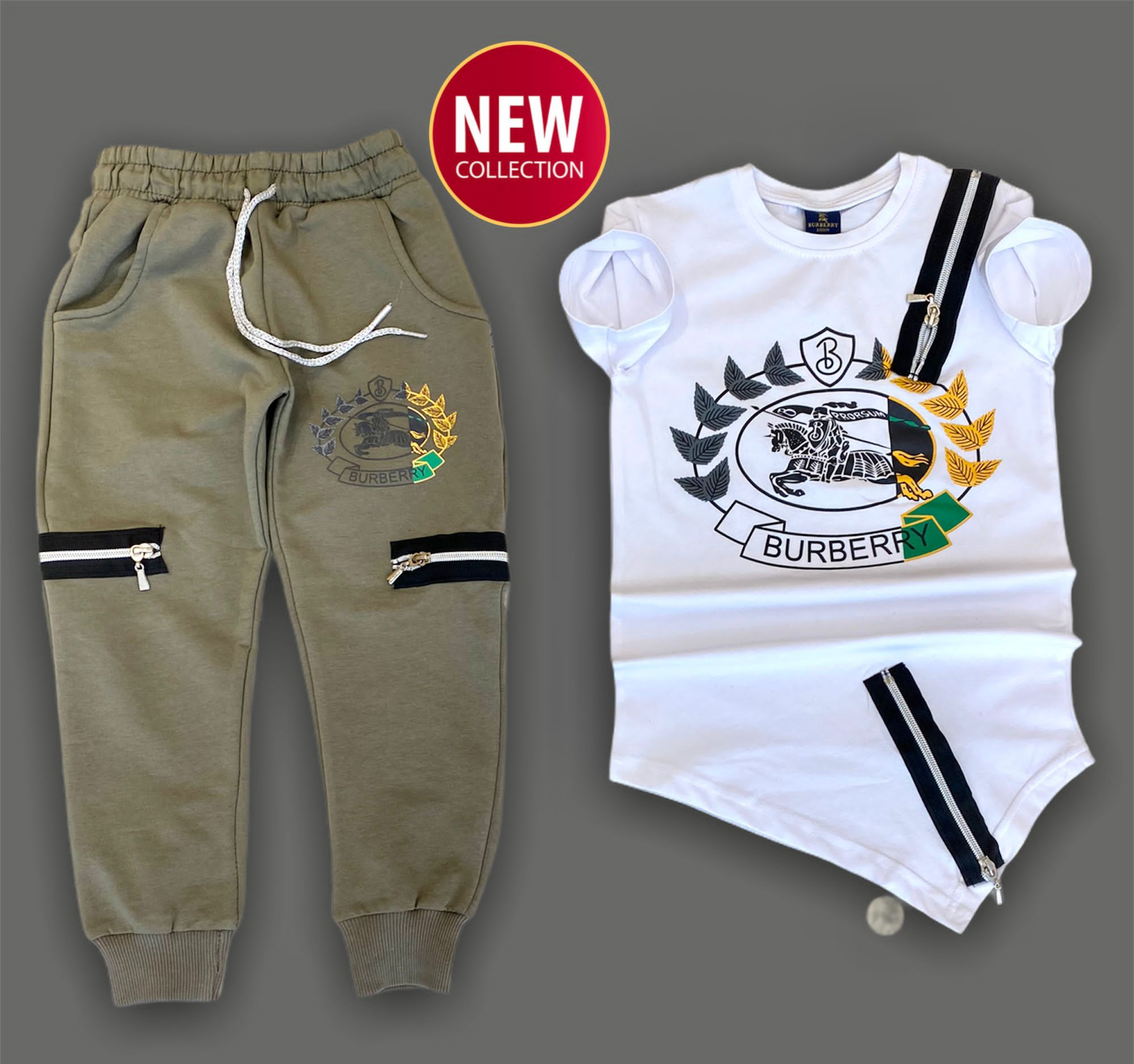 Burberry discount jogger set