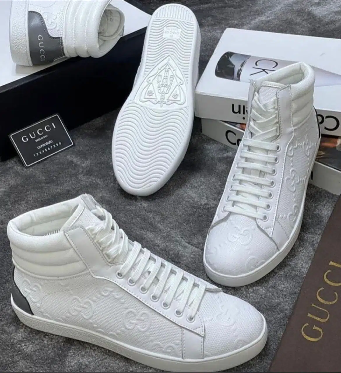 Gucci high top sneakers replica sale