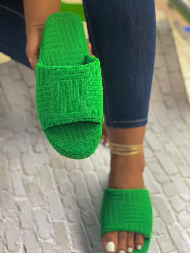 FLAT DESIGNERS SLIDE SLIPPERS FOR LADIES  CartRollers ﻿Online Marketplace  Shopping Store In Lagos Nigeria