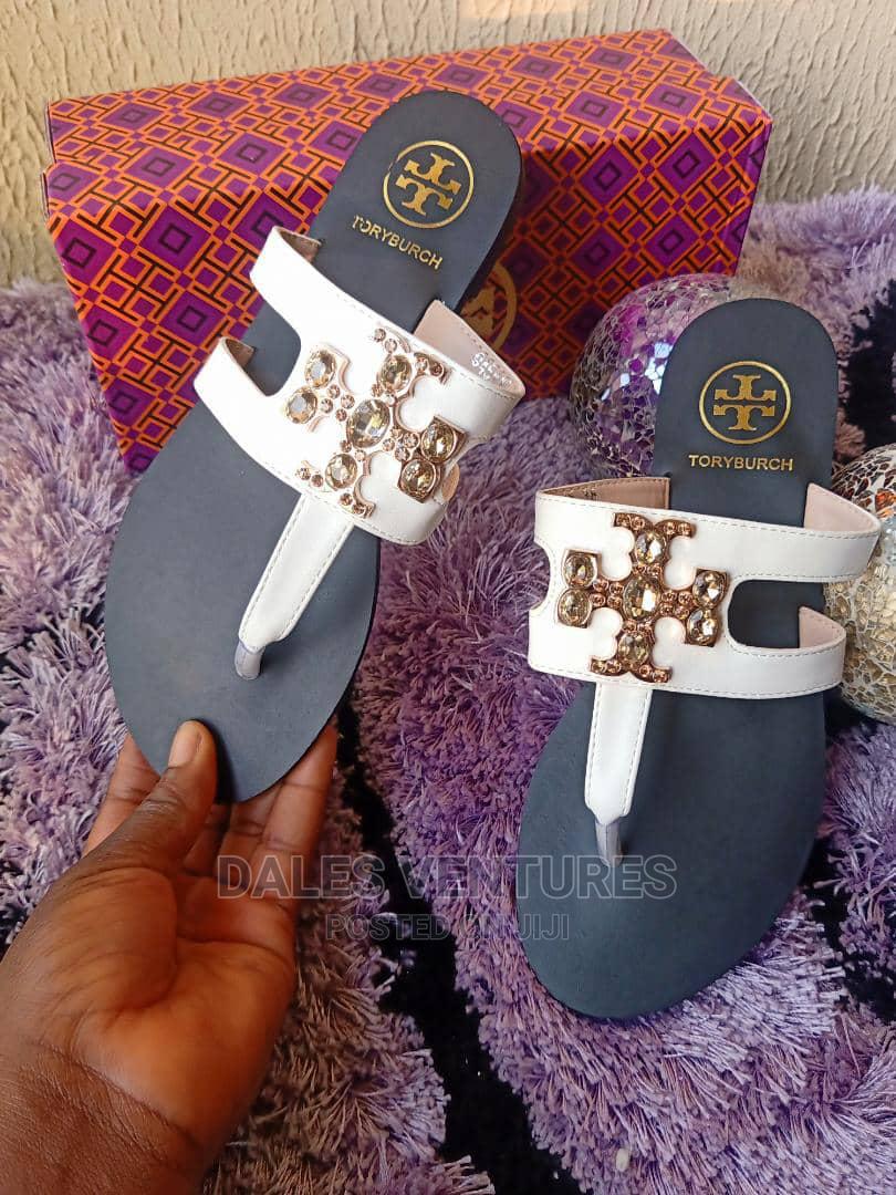 ToryBurch Toe Strap Flat Slippers For Women  CartRollers ﻿Online  Marketplace Shopping Store In Lagos Nigeria