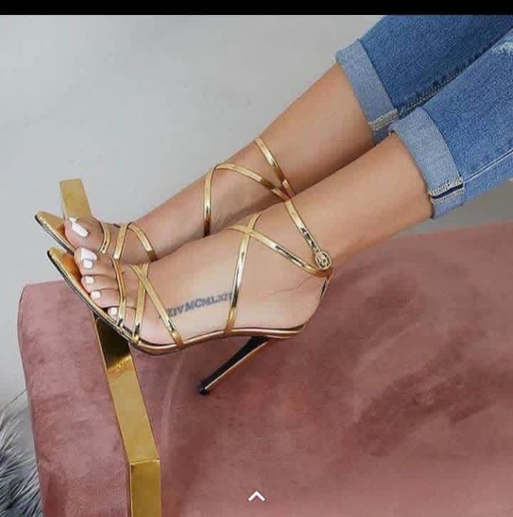 LADIES STONE SEXY CROSS STRAP HIGH HEEL SANDALS  CartRollers ﻿Online  Marketplace Shopping Store In Lagos Nigeria
