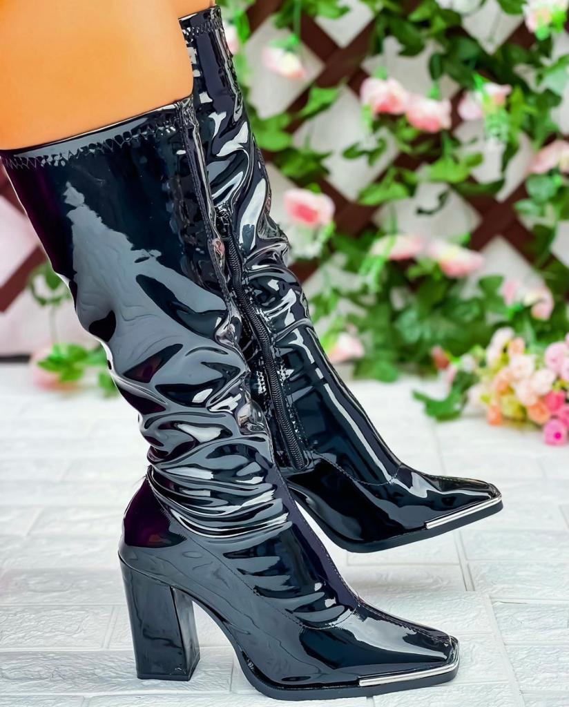HAOTAGS Women's Fashion Knee High Thin Heels Boots Pointed Toe Casual  Dressy Shoes Black Size 7 - Walmart.com