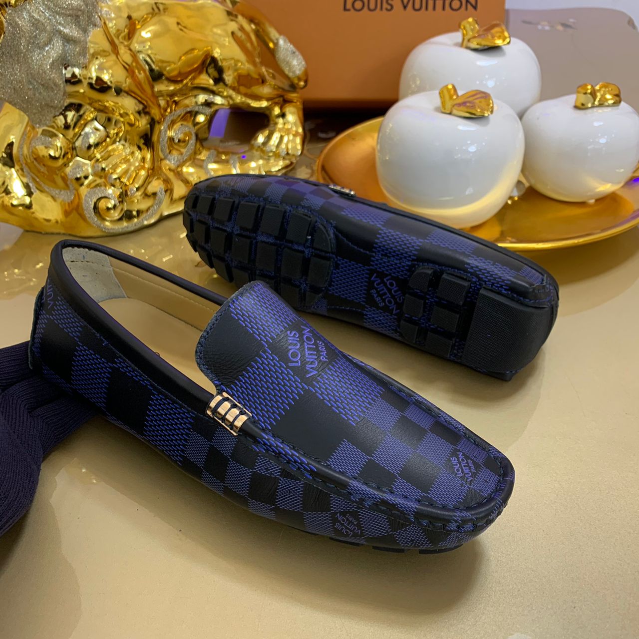 Louis Vuitton Blue Casual Shoes for Men for sale